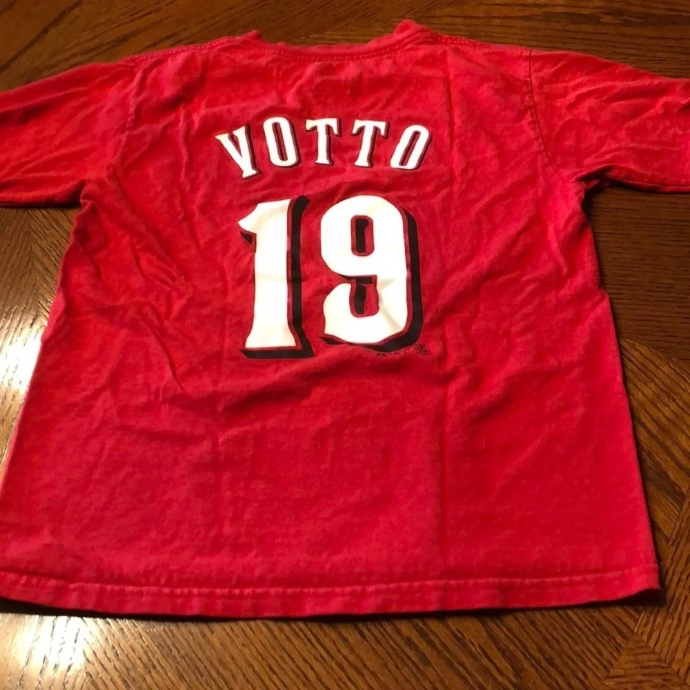 Majestic Cincinnati Reds Joey Votto Jersey Tee Shirt Medium - Picture 4 of 6
